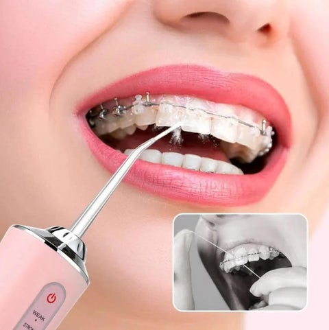 Water Flosser Cordless Professional Oral Irrigator with 3 Modes Rechargeable IP67 Waterproof Mini Water Flosser for Cleaning Teeth, Gums, Tongue